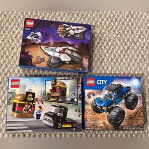 LEGO Bundle: Burger Truck, Monster Truck, & Soace Vehicle